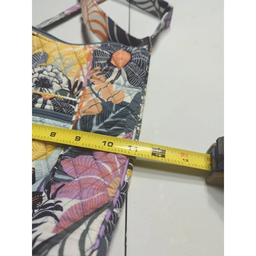 Vera Bradley Adjustable Shoulder Strap Palm Floral Shoulder Bag Purse EUC